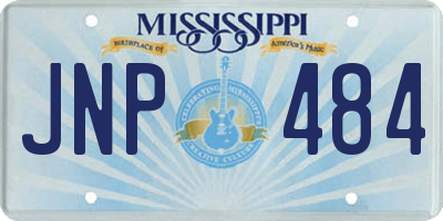 MS license plate JNP484
