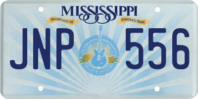 MS license plate JNP556
