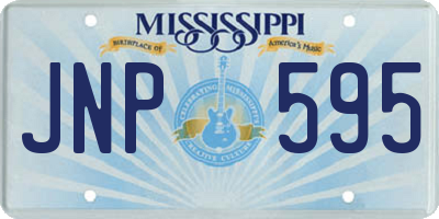 MS license plate JNP595