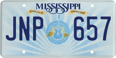 MS license plate JNP657