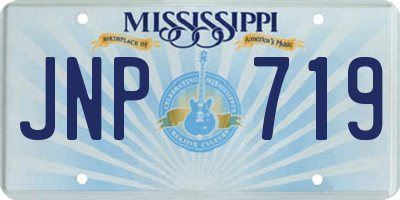 MS license plate JNP719