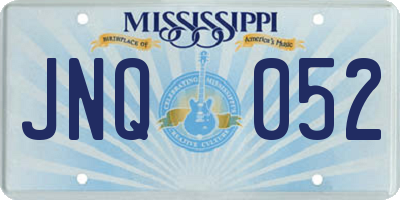 MS license plate JNQ052