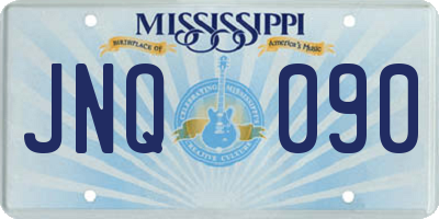 MS license plate JNQ090