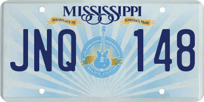 MS license plate JNQ148