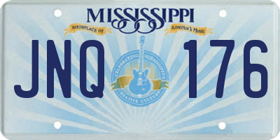 MS license plate JNQ176