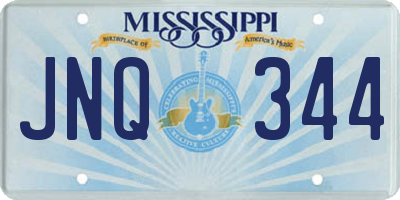 MS license plate JNQ344
