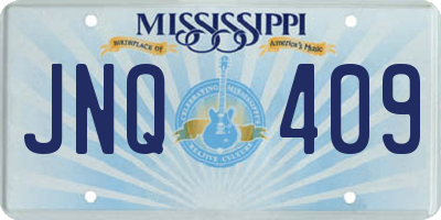 MS license plate JNQ409
