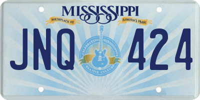 MS license plate JNQ424