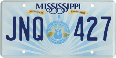 MS license plate JNQ427