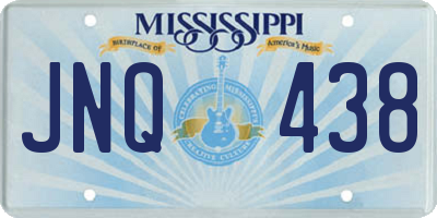 MS license plate JNQ438