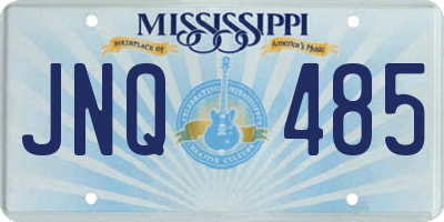 MS license plate JNQ485