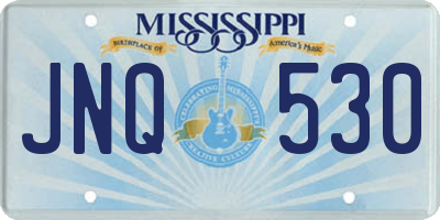 MS license plate JNQ530