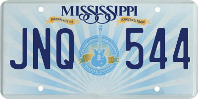 MS license plate JNQ544
