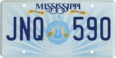 MS license plate JNQ590