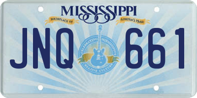 MS license plate JNQ661