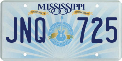 MS license plate JNQ725