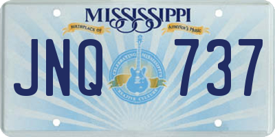 MS license plate JNQ737