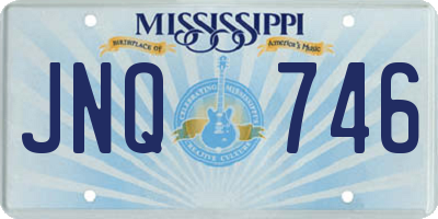 MS license plate JNQ746