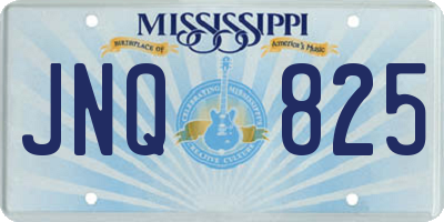 MS license plate JNQ825