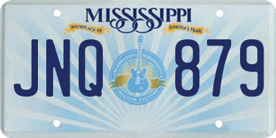MS license plate JNQ879