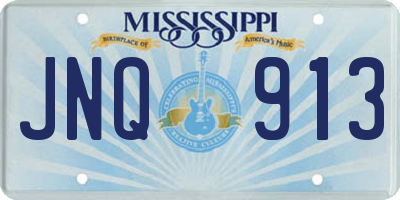 MS license plate JNQ913