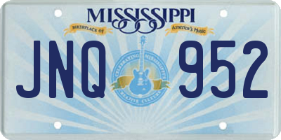MS license plate JNQ952