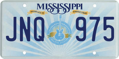 MS license plate JNQ975