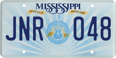 MS license plate JNR048