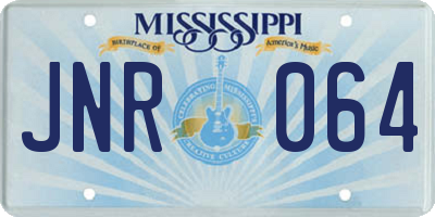 MS license plate JNR064