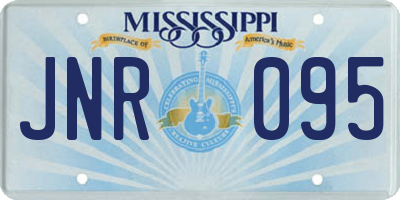 MS license plate JNR095