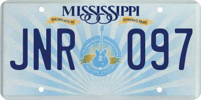 MS license plate JNR097