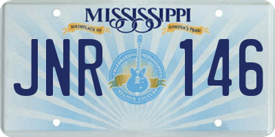 MS license plate JNR146
