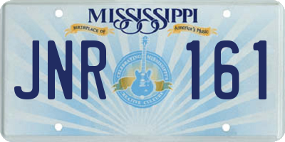 MS license plate JNR161