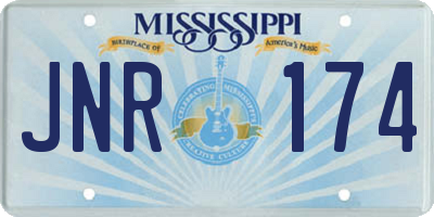 MS license plate JNR174