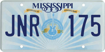 MS license plate JNR175