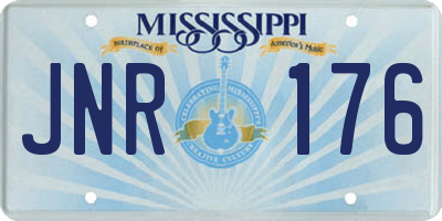 MS license plate JNR176