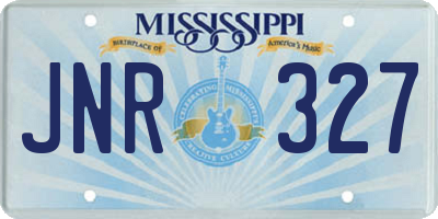 MS license plate JNR327