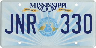 MS license plate JNR330