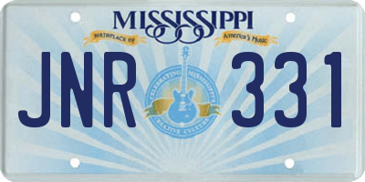 MS license plate JNR331