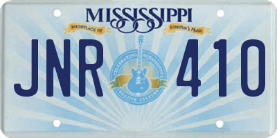 MS license plate JNR410