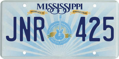 MS license plate JNR425
