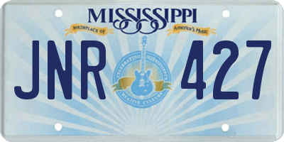 MS license plate JNR427