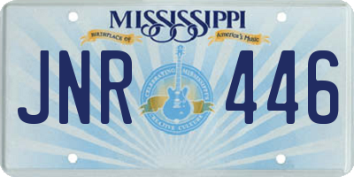 MS license plate JNR446