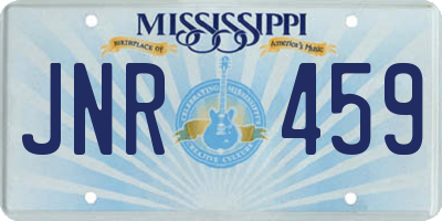 MS license plate JNR459