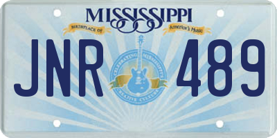MS license plate JNR489