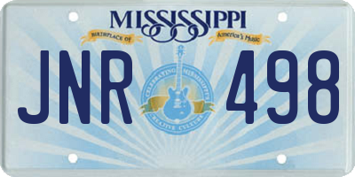 MS license plate JNR498