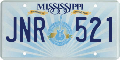 MS license plate JNR521