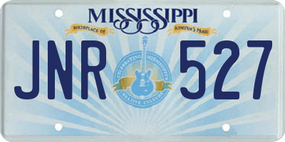 MS license plate JNR527