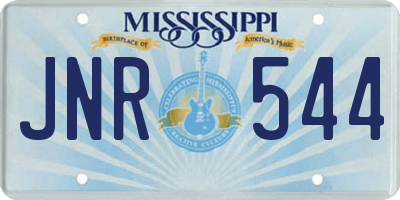 MS license plate JNR544