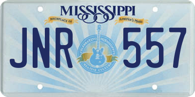 MS license plate JNR557